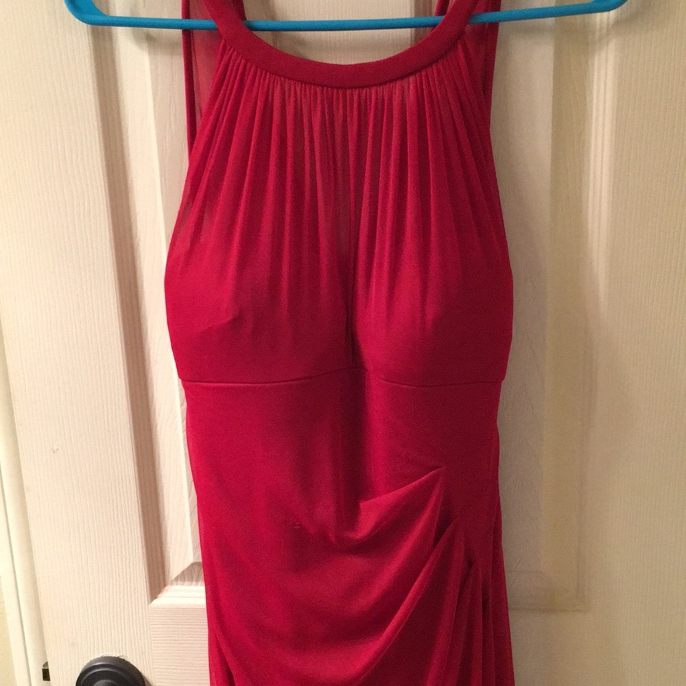 Deep Red Bridesmaid Dress